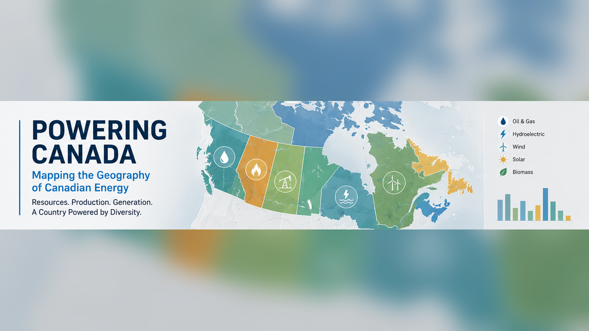 Thematic map of regional electricity patterns across Canada
